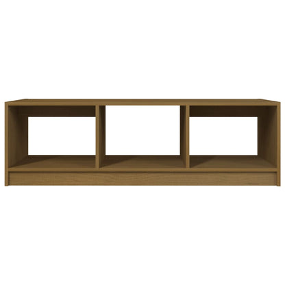 Salongbord Sofabord Tre heltre furu Honningbrun 110x50x34 cm