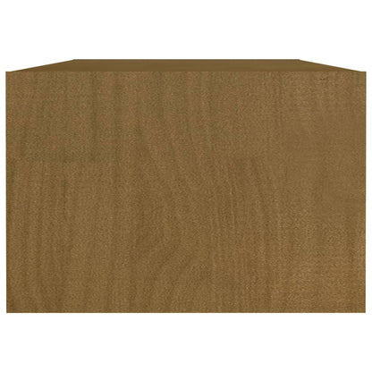 Salongbord Sofabord Tre heltre furu Honningbrun 110x50x34 cm