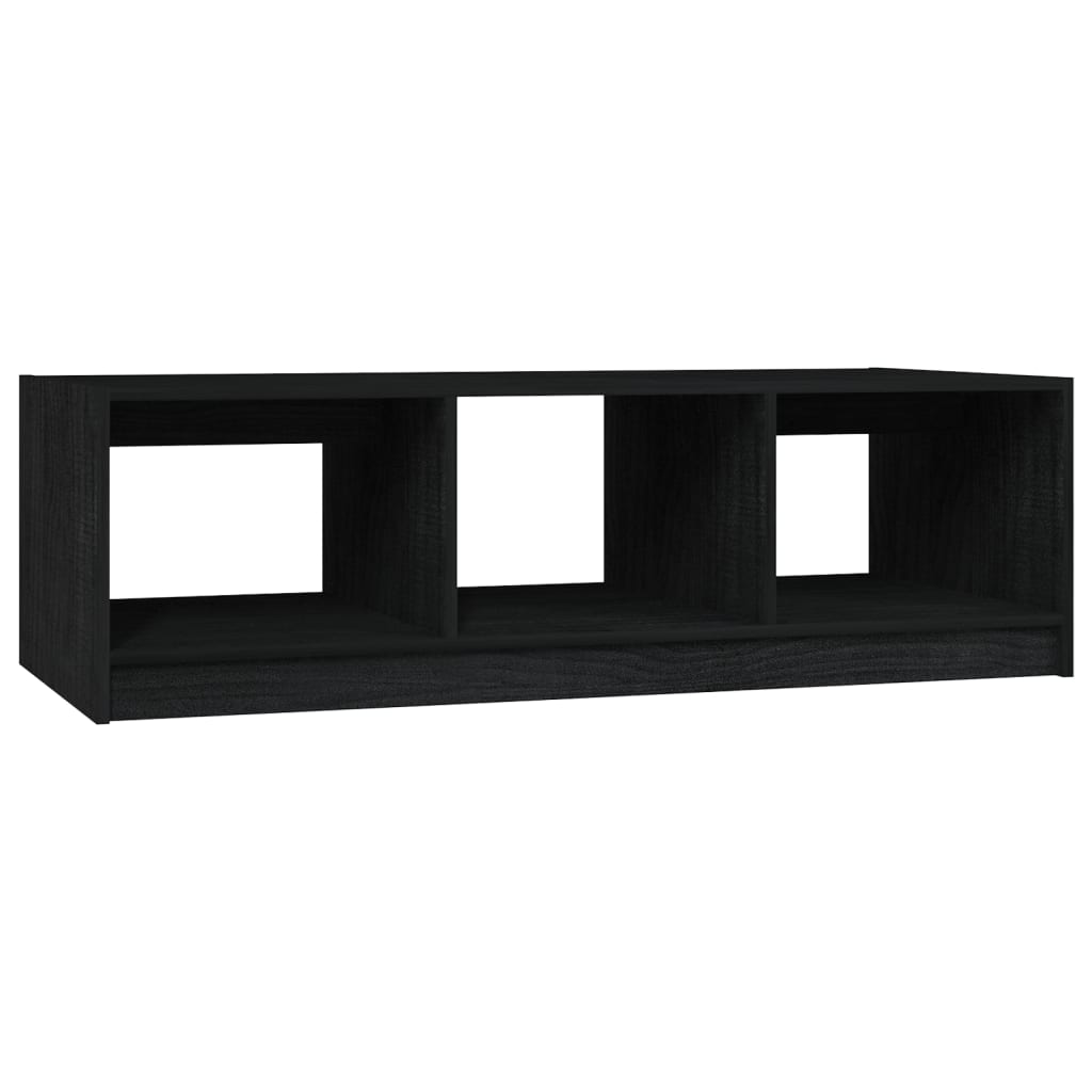 Salongbord Sofabord Svart 110x50x34 cm heltre furu