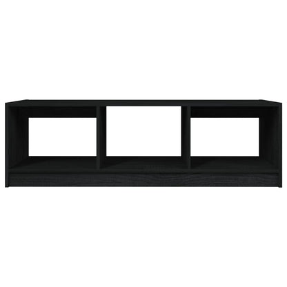 Salongbord Sofabord Svart 110x50x34 cm heltre furu