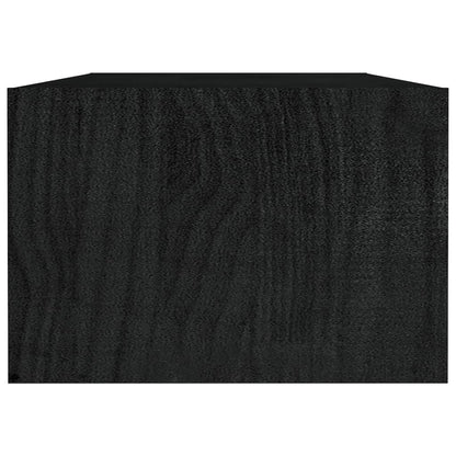 Salongbord Sofabord Svart 110x50x34 cm heltre furu