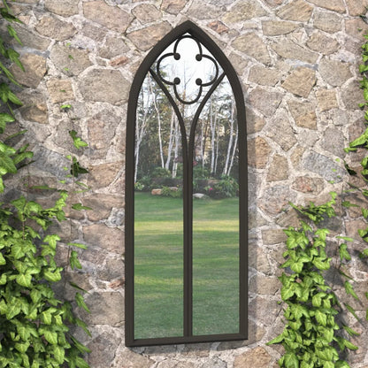 Veggspeil Svart 70x30 cm jern