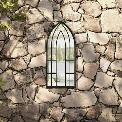 Veggspeil Svart 70x30 cm jern