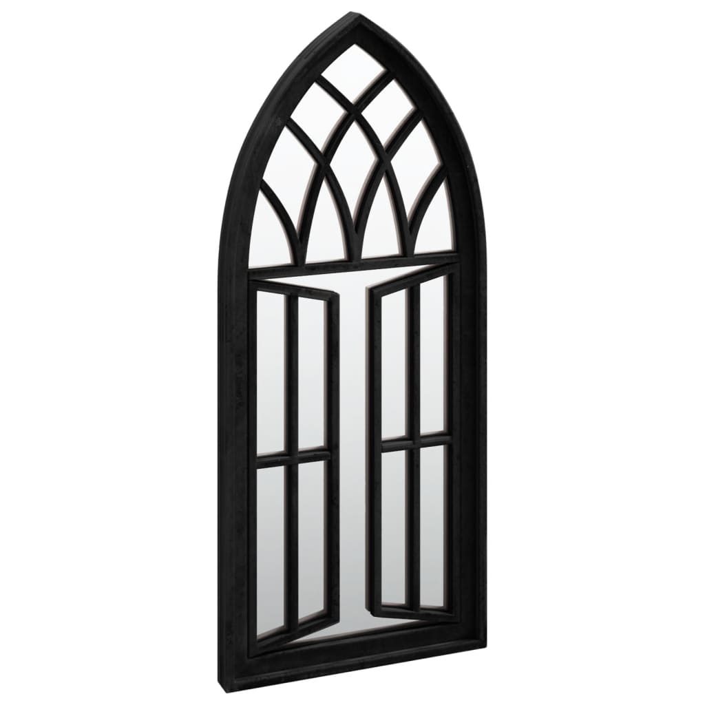 Veggspeil Svart 70x30 cm jern