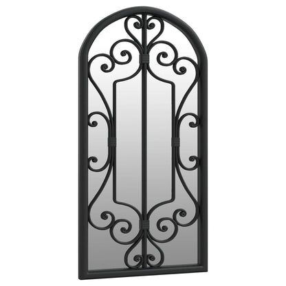 Veggspeil Svart 70x30 cm jern