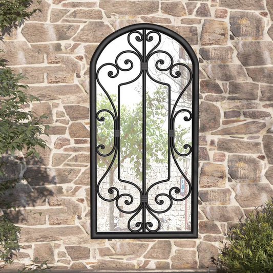 Veggspeil Svart 70x30 cm jern