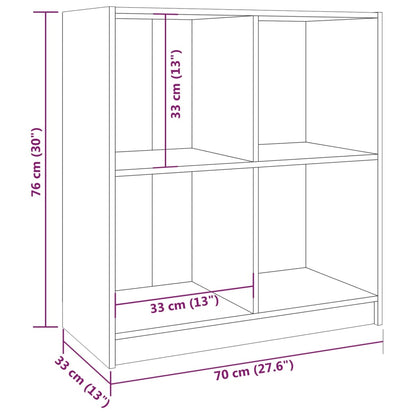 Skjenk Grå 70x33x76 cm heltre furu