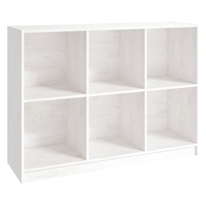 Bokhylle Hvit 104x33x76 cm heltre furu