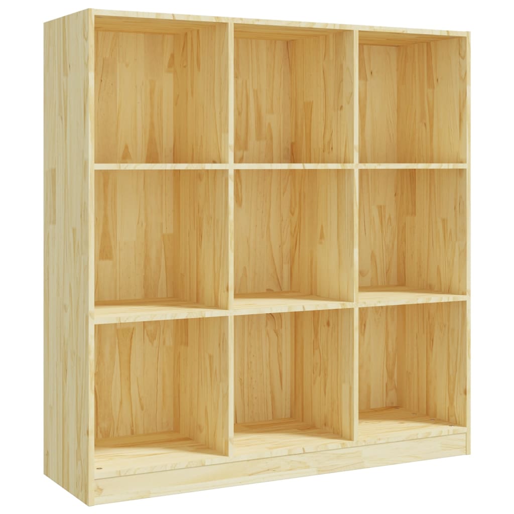 Bokhylle Tre Romdeler 104x33,5x110 cm heltre furu