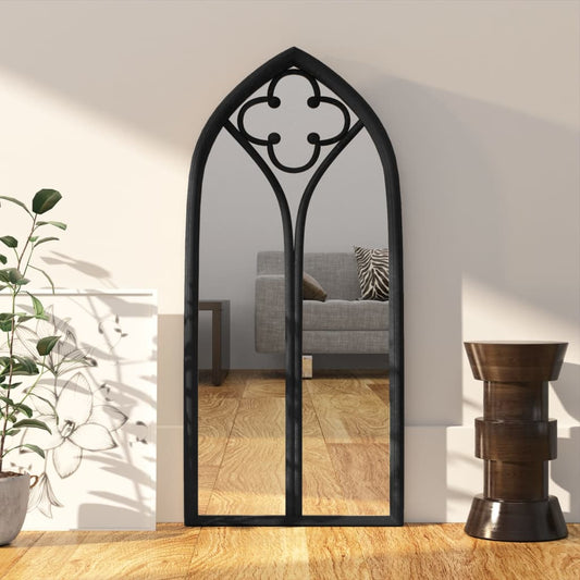 Veggspeil Svart 70x30 cm jern