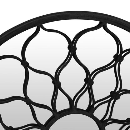 Veggspeil Svart 60x3 cm for innendørs bruk jern