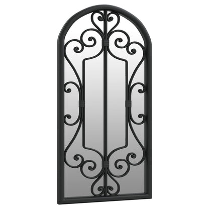 Veggspeil Svart 70x30 cm jern