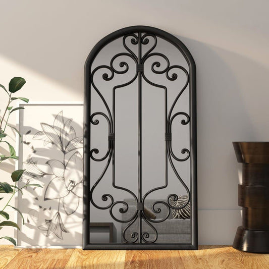 Veggspeil Svart 70x30 cm jern