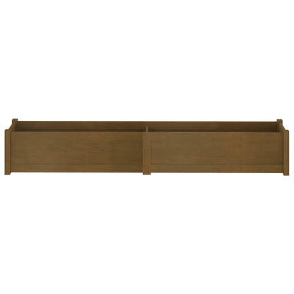 Plantekasser 2 stk honningbrun 200x31x31 cm heltre furu