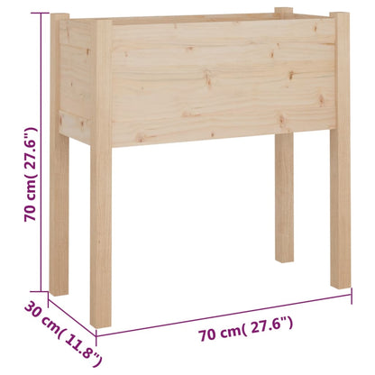 Plantekasse 70x31x70 cm heltre furu