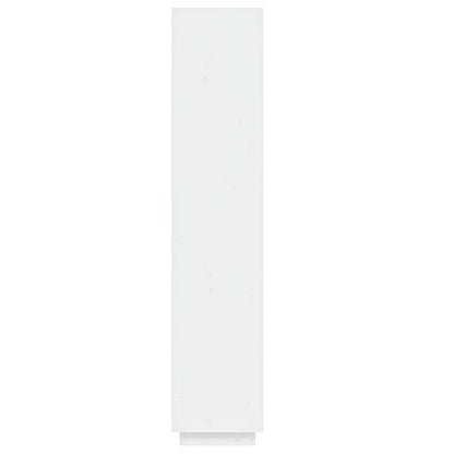 Bokhylle Hvit Romdeler 40x35x167 cm heltre furu