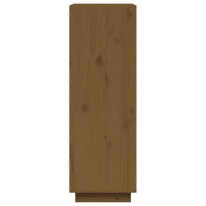 Bokhylle Honningbrun Romdeler 60x35x103 cm heltre furu