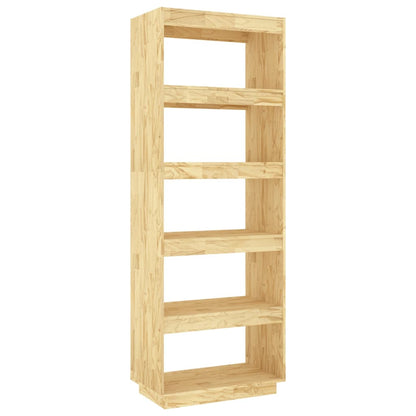 Bokhylle Tre Romdeler 60x35x167 cm heltre furu