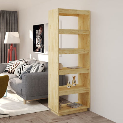 Bokhylle Tre Romdeler 60x35x167 cm heltre furu