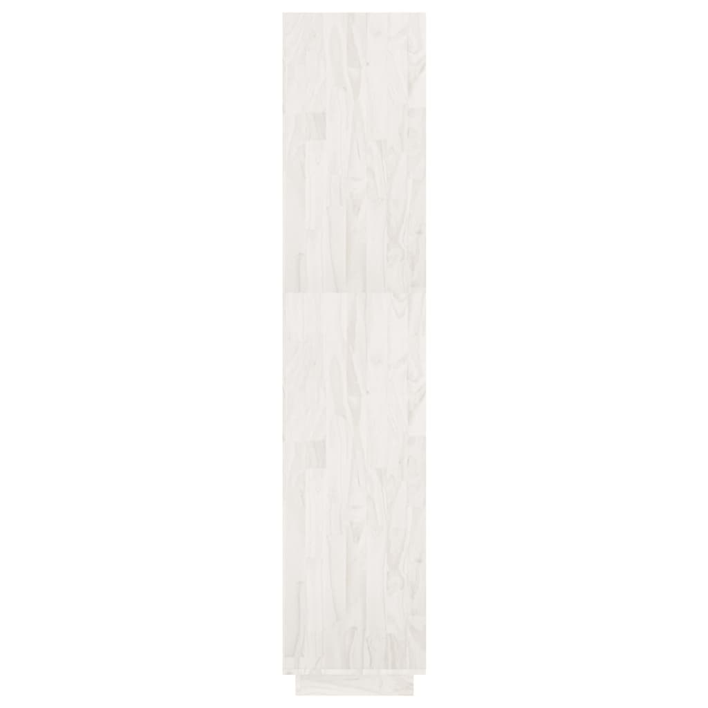 Bokhylle Hvit Romdeler 60x35x167 cm heltre furu