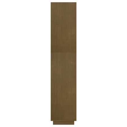 Bokhylle Honningbrun Romdeler 60x35x167 cm heltre furu