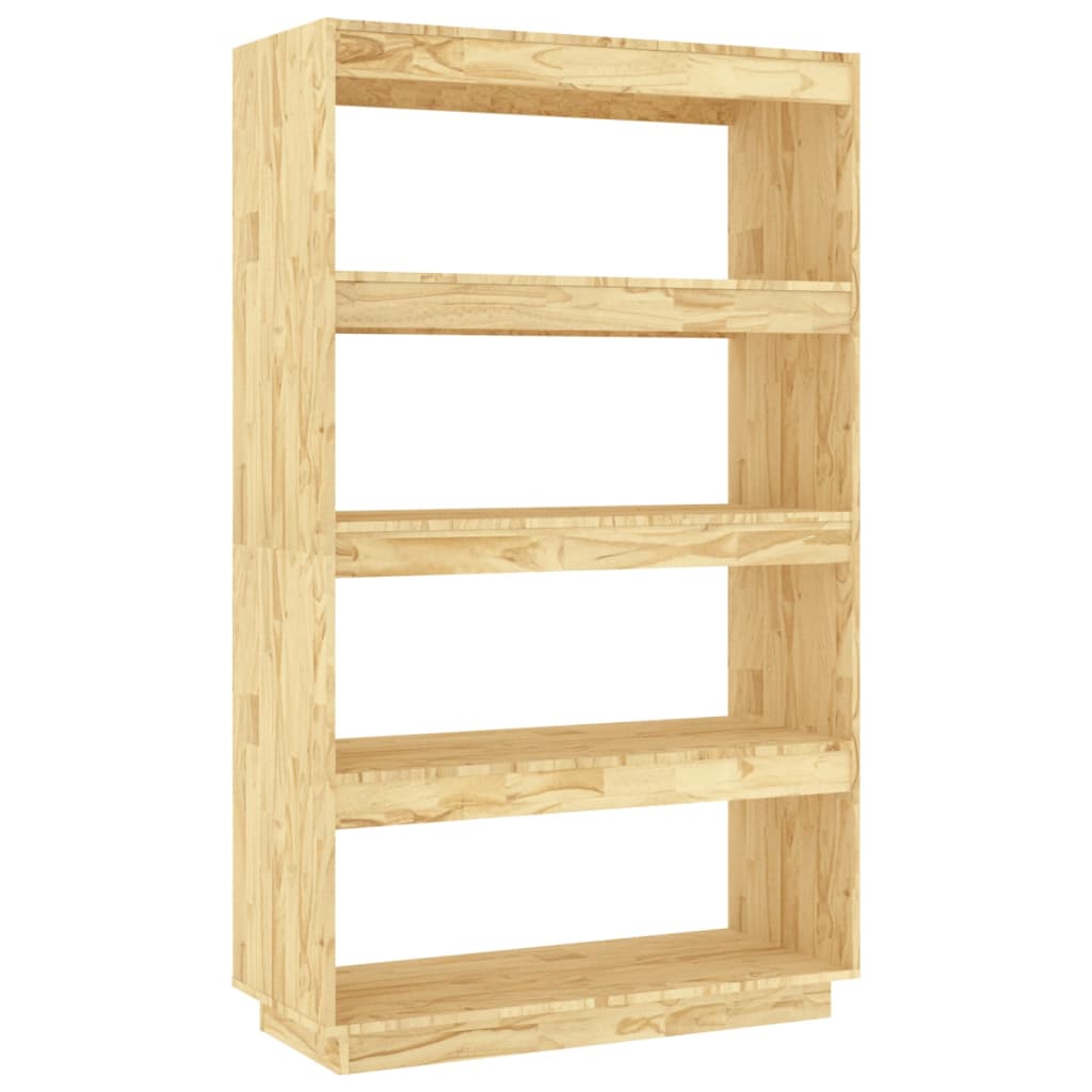 Bokhylle Tre Romdeler 80x35x135 cm heltre furu