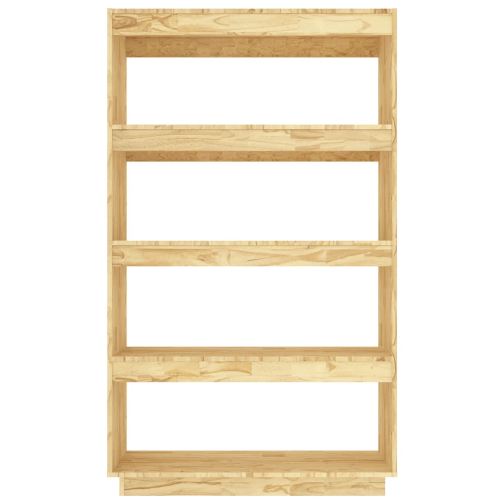 Bokhylle Tre Romdeler 80x35x135 cm heltre furu