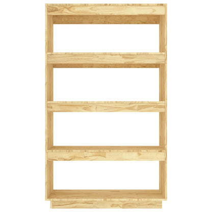 Bokhylle Tre Romdeler 80x35x135 cm heltre furu
