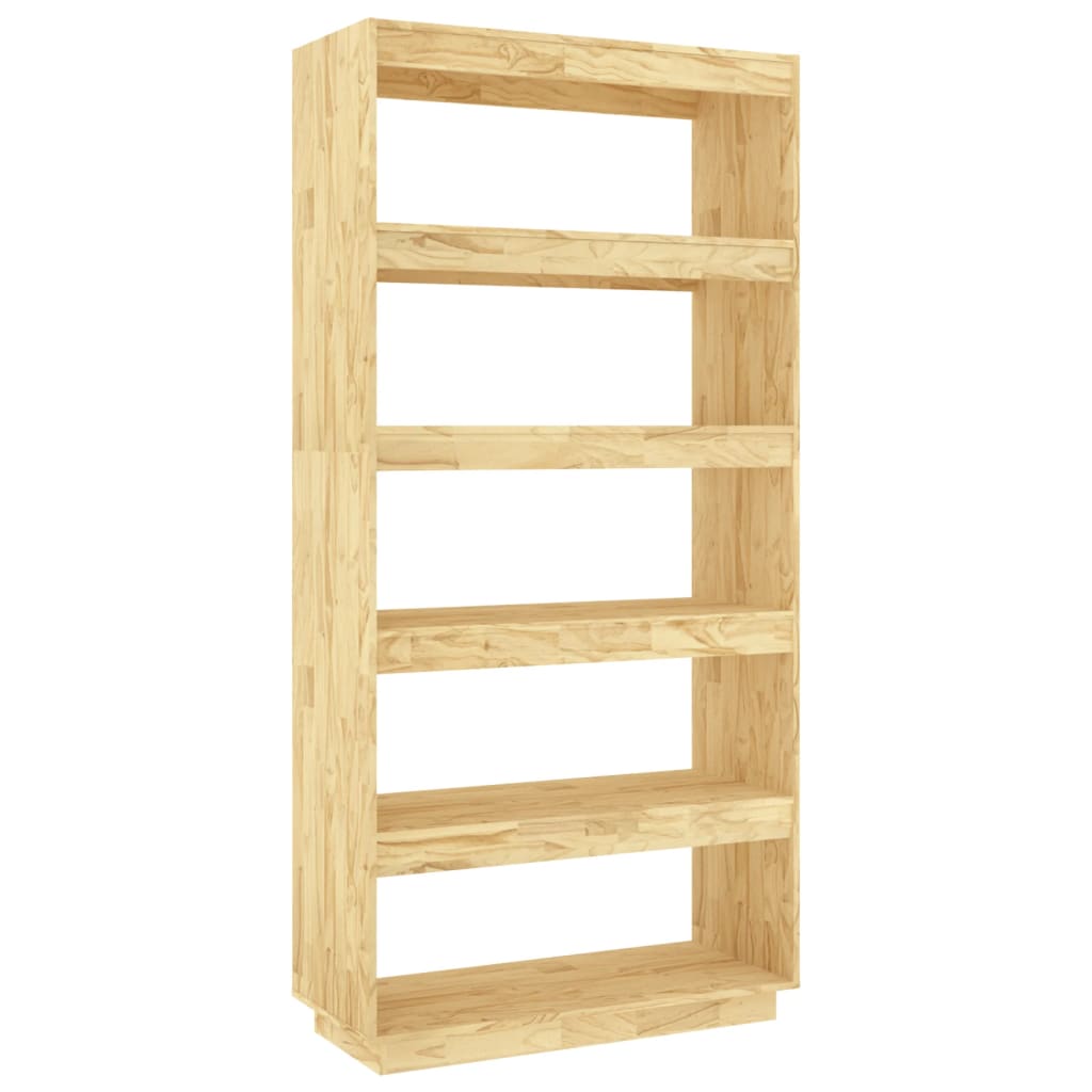 Bokhylle Tre Romdeler 80x35x167 cm heltre furu