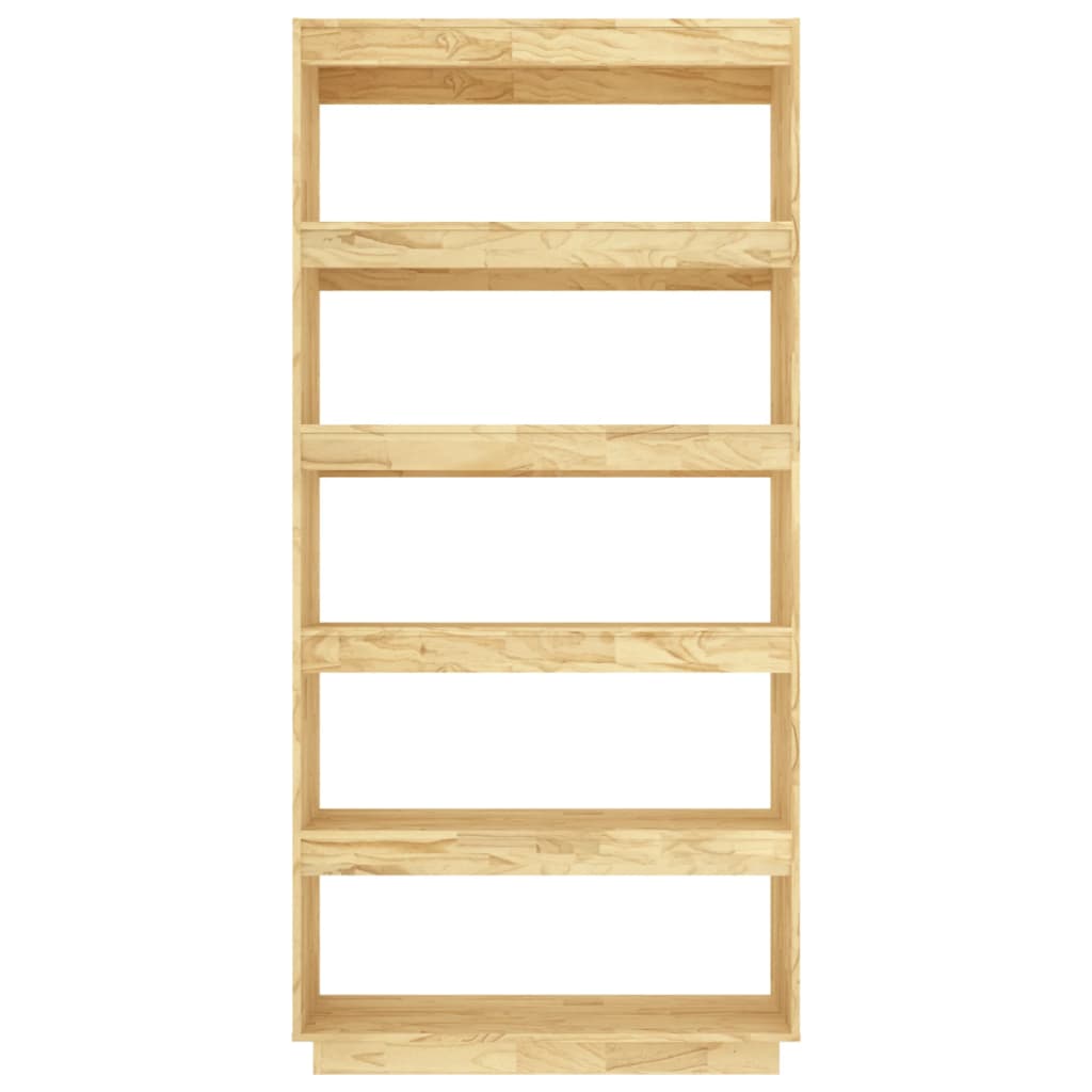 Bokhylle Tre Romdeler 80x35x167 cm heltre furu