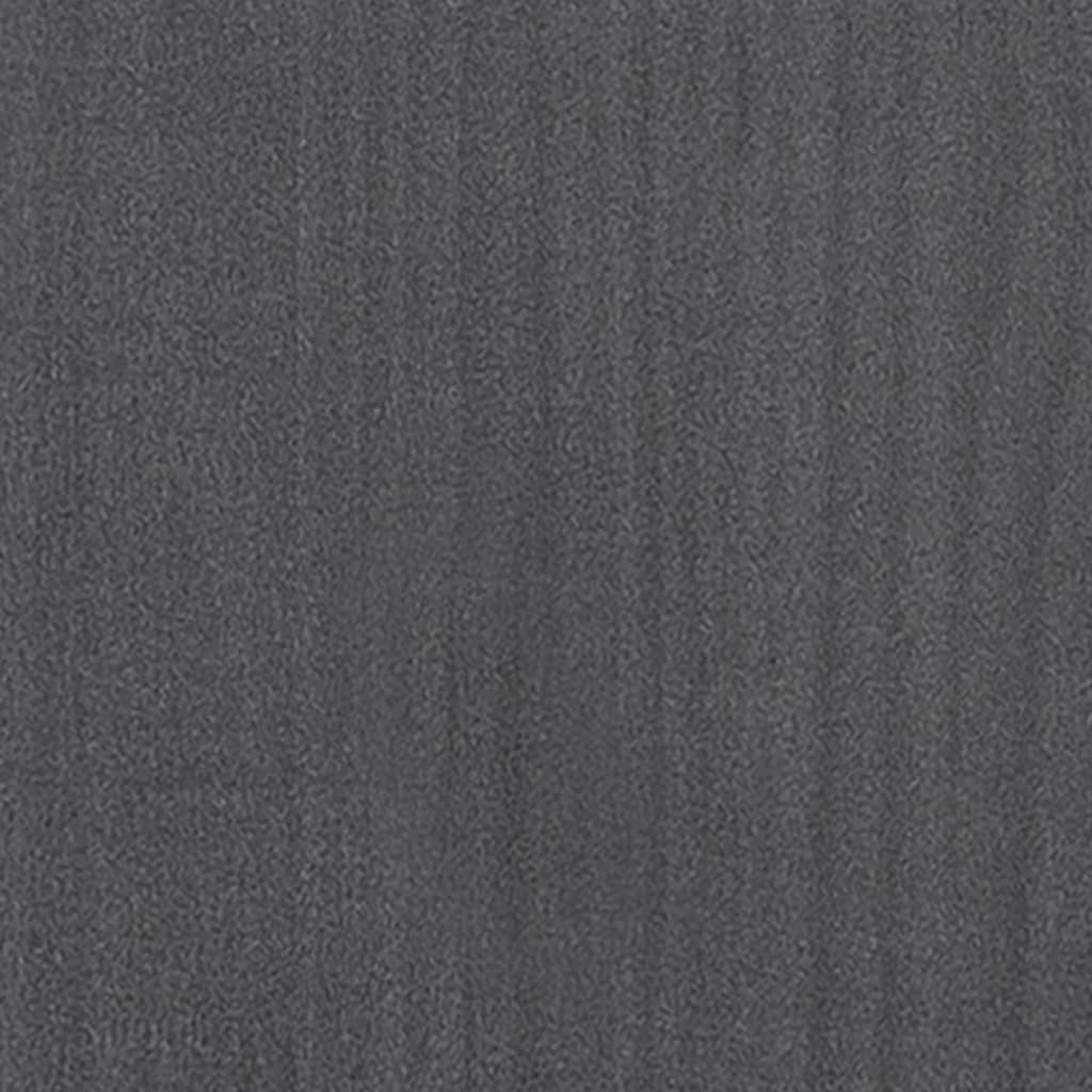 Bokhylle Grå Romdeler 80x35x167 cm heltre furu