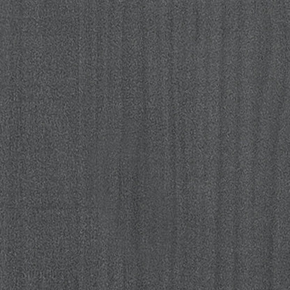Bokhylle Grå Romdeler 80x35x167 cm heltre furu
