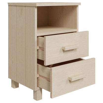 Nattbord Sengbord Honningbrun HAMAR 40x35x62 cm heltre furu