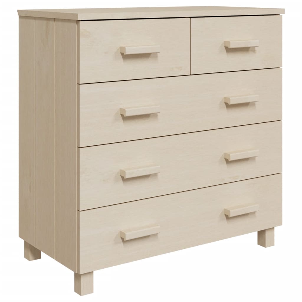 Kommode Honningbrun HAMAR 79x40x80 cm heltre furu