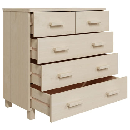 Kommode Honningbrun HAMAR 79x40x80 cm heltre furu