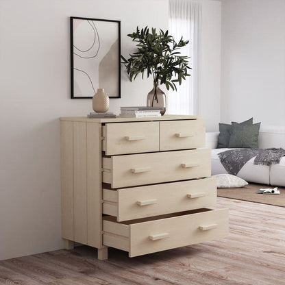 Kommode Honningbrun HAMAR 79x40x80 cm heltre furu