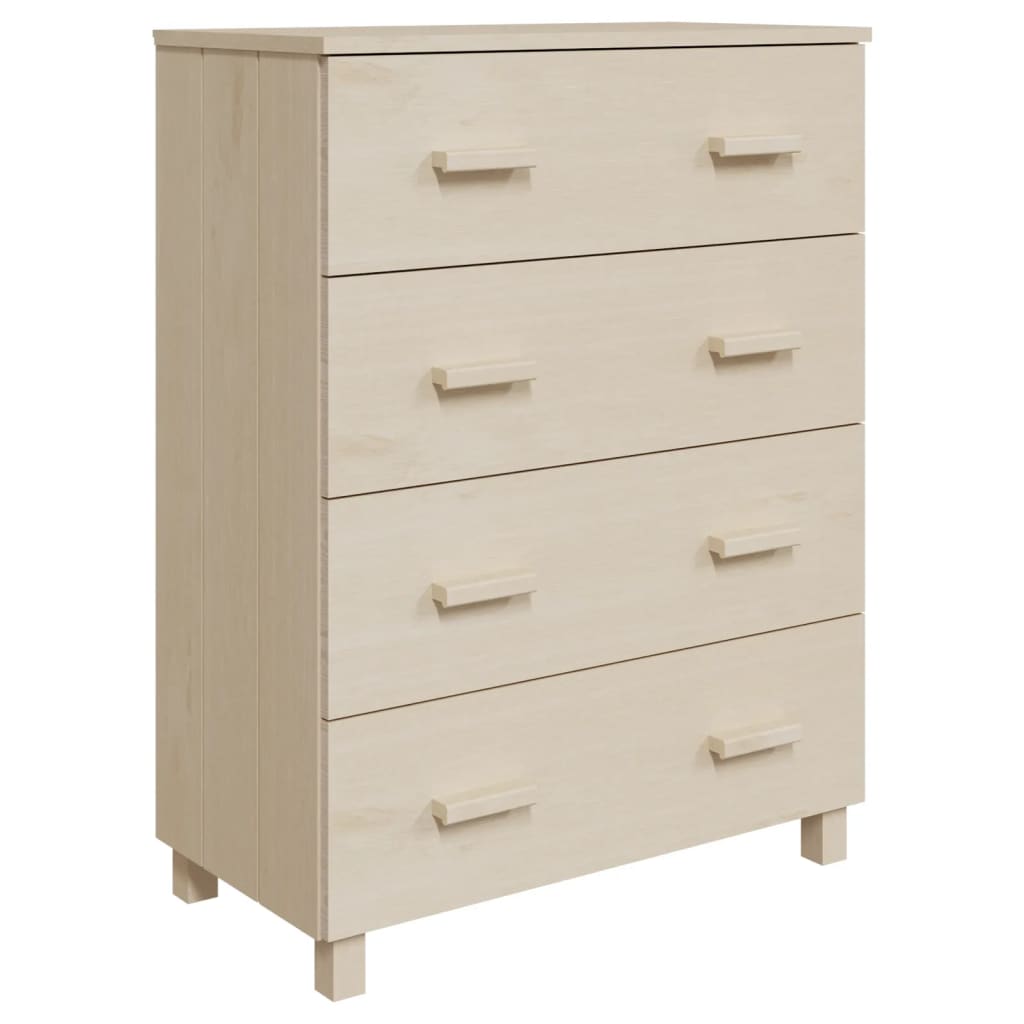 Kommode Honningbrun HAMAR 79x40x103,5 cm heltre furu