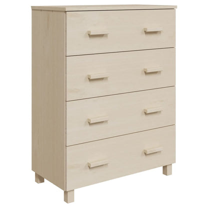 Kommode Honningbrun HAMAR 79x40x103,5 cm heltre furu