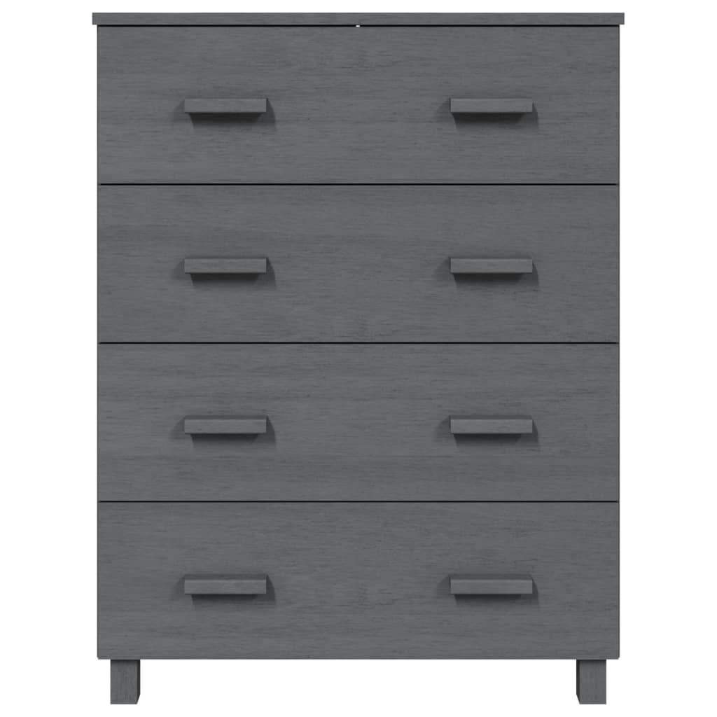 Skjenk Grå HAMAR 79x40x103,5 cm heltre furu
