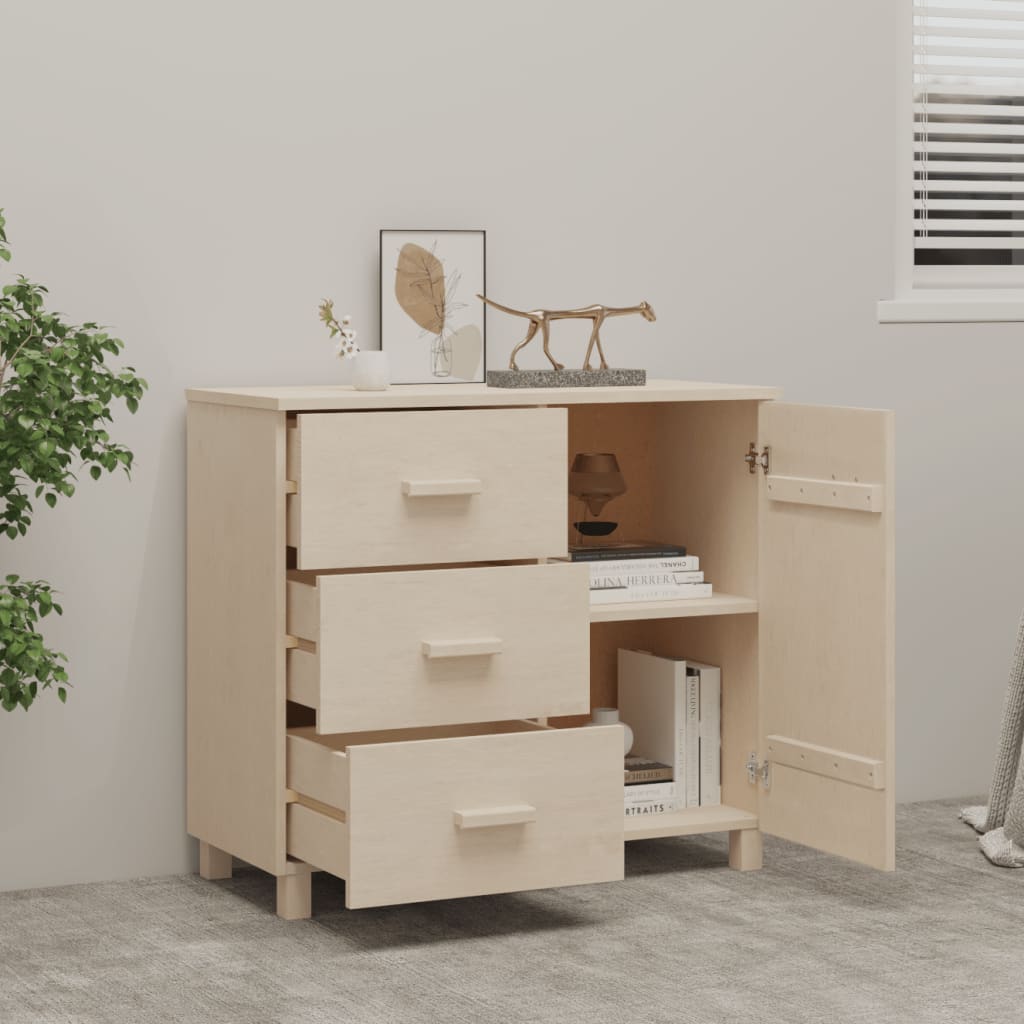 Skjenk Honningbrun HAMAR 90x40x80 cm heltre furu