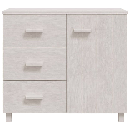 Skjenk Hvit HAMAR 90x40x80 cm heltre furu