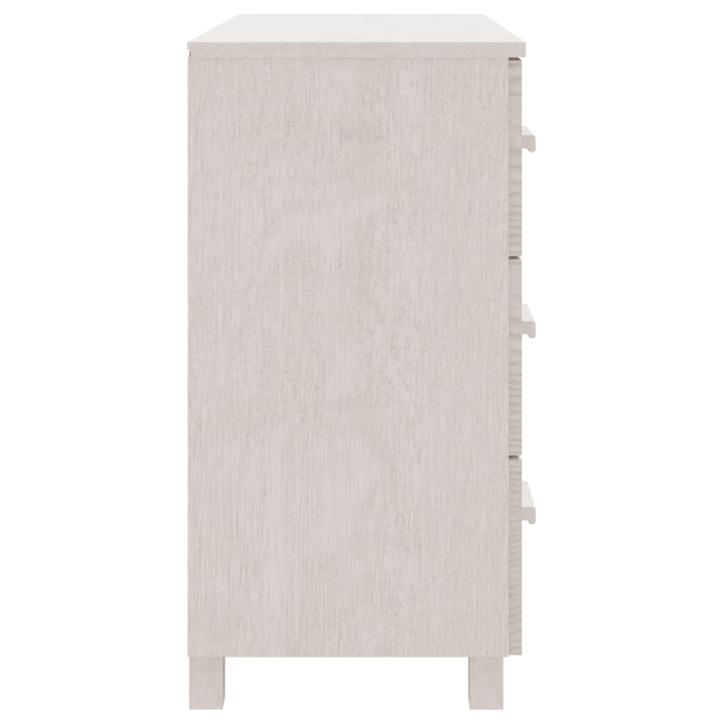 Skjenk Hvit HAMAR 90x40x80 cm heltre furu