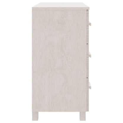 Skjenk Hvit HAMAR 90x40x80 cm heltre furu