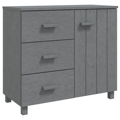 Skjenk Grå HAMAR 90x40x80 cm heltre furu