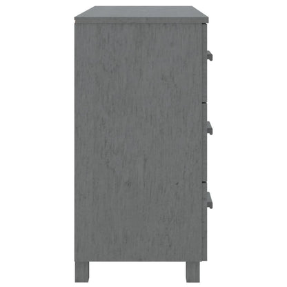 Skjenk Grå HAMAR 90x40x80 cm heltre furu
