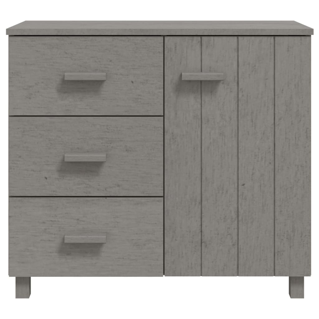 Skjenk Grå HAMAR 90x40x80 cm heltre furu