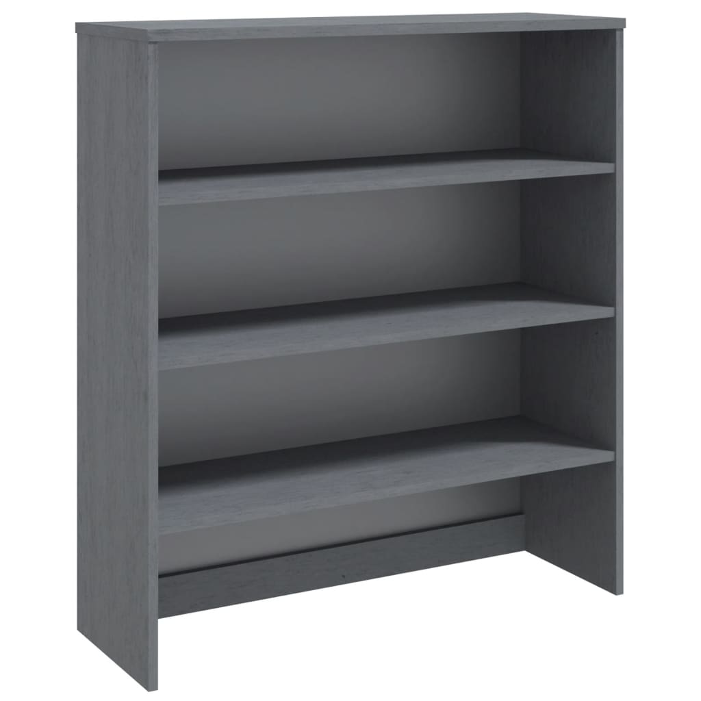 Skjenk Grå topp HAMAR mørkegrå 90x30x100 cm heltre furu