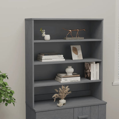 Skjenk Grå topp HAMAR mørkegrå 90x30x100 cm heltre furu