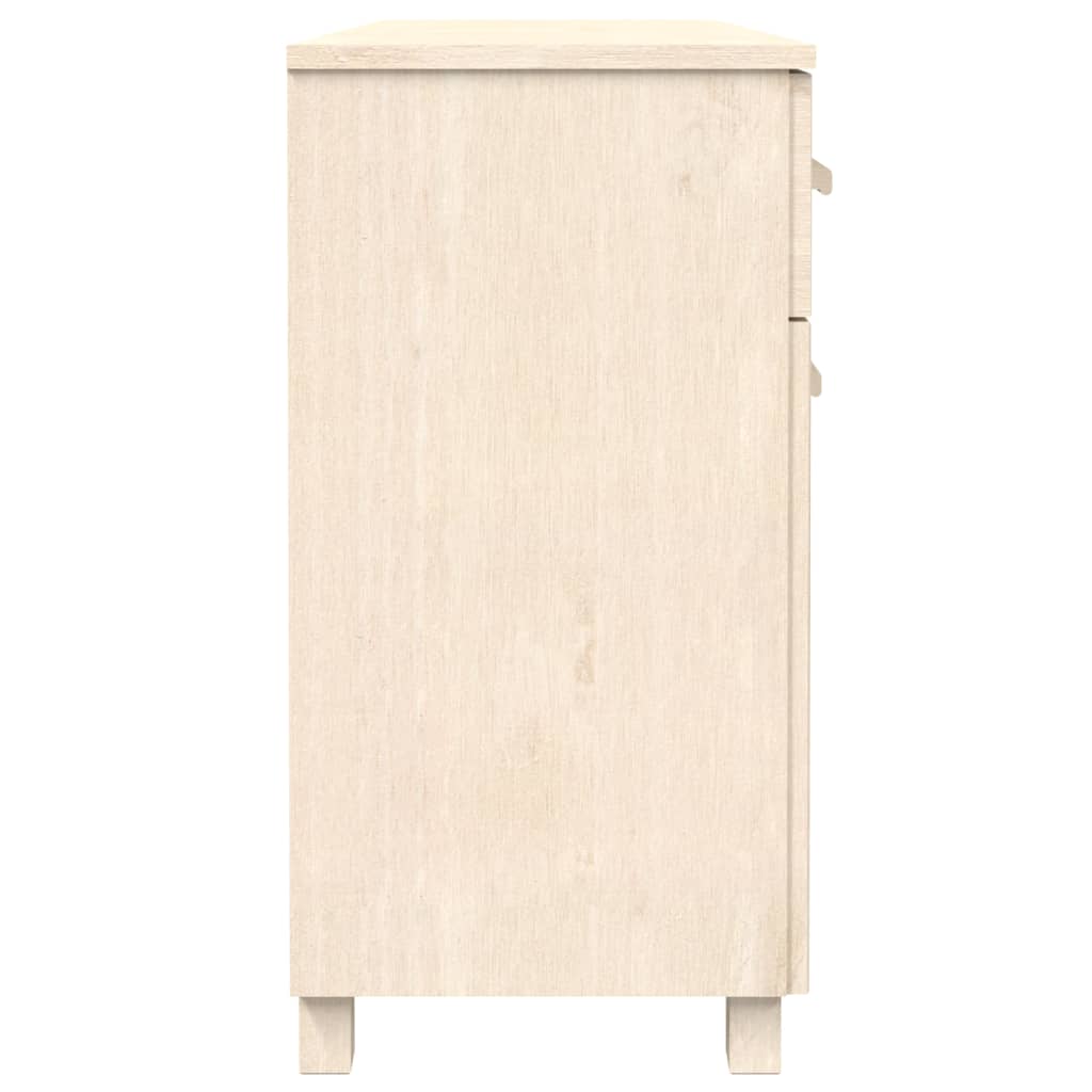 Nattbord Sengbord Brun Honningbrun HAMAR 113x40x80 cm heltre furu
