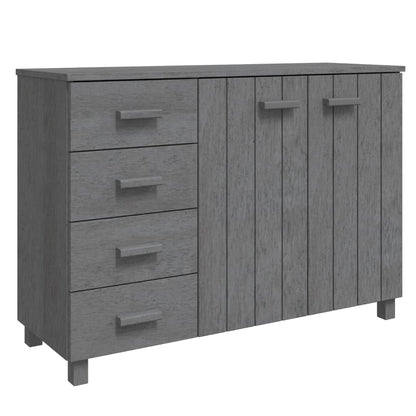 Skjenk Grå HAMAR 113x40x80 cm heltre furu